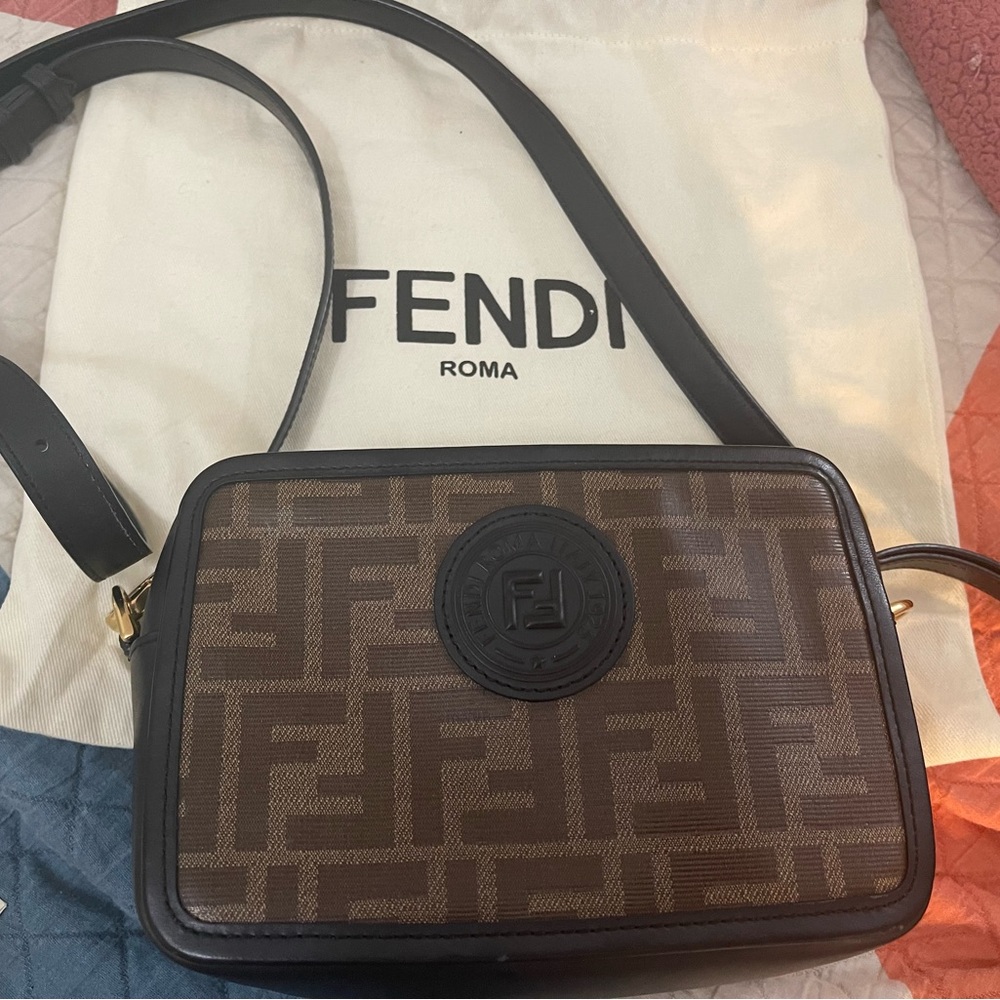 Fendi Monogram Camera Bag with Shoulder or Crossbody Strap